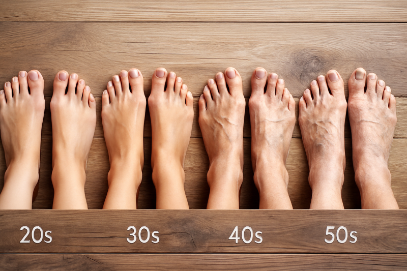 Your Feet at Every Age What Changes in Your 20s, 30s, 40s, 50s, and Beyond
